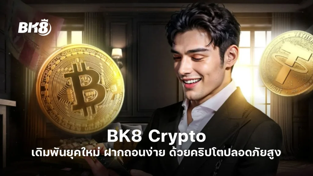 BK8 Crypto | เดิมพันยุคใหม่ ฝากถอนง่าย ด้วยคริปโตปลอดภัยสูง 